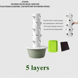 DS BS 5 Layer Vertical Soilless Hydroponic Tower Planter