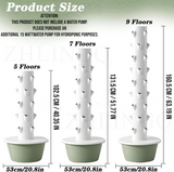 DS BS 9 Layer Vertical Soilless Hydroponic Tower Planter