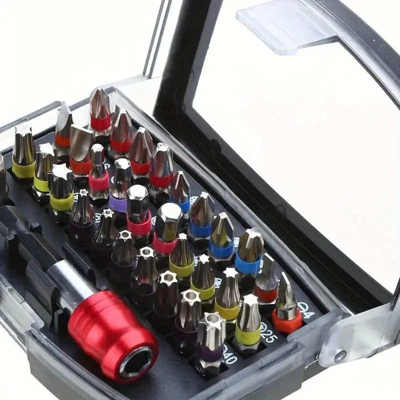 DS BS 32-Piece S2 Steel Color Coded Screwdriver Bit Set