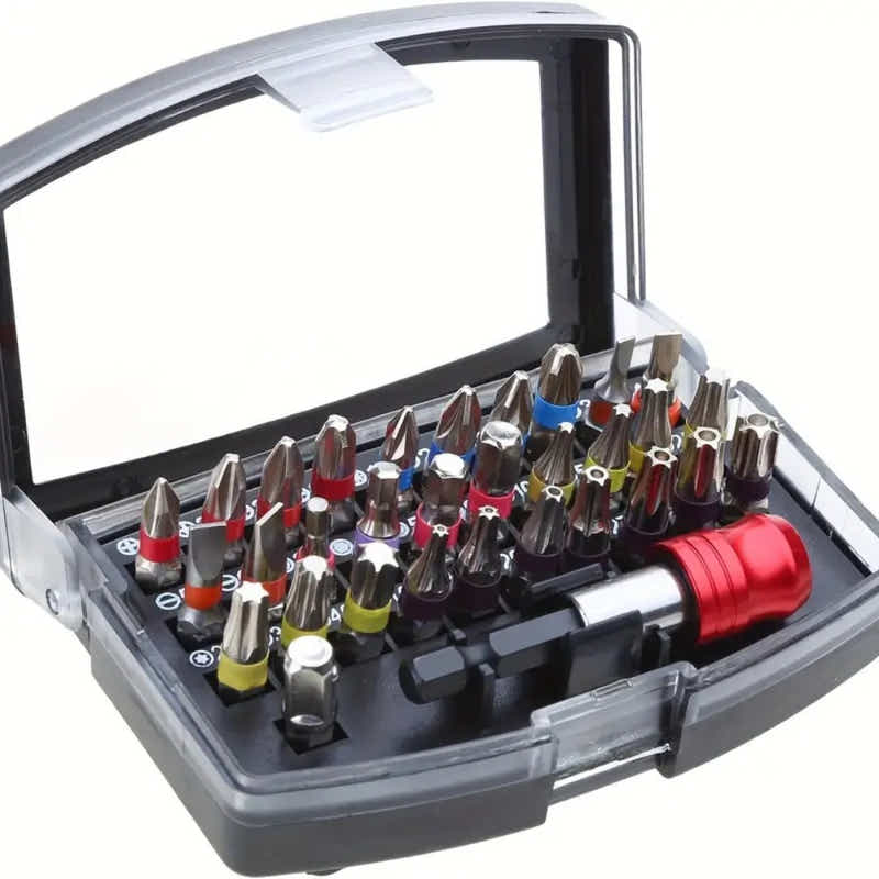DS BS 32-Piece S2 Steel Color Coded Screwdriver Bit Set