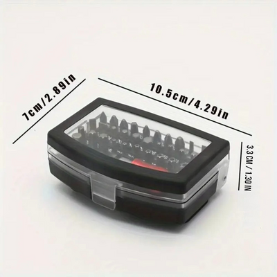 DS BS 32-Piece S2 Steel Color Coded Screwdriver Bit Set