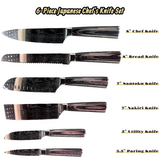 DS BS 6 Piece Kitchen Chef Knife Set