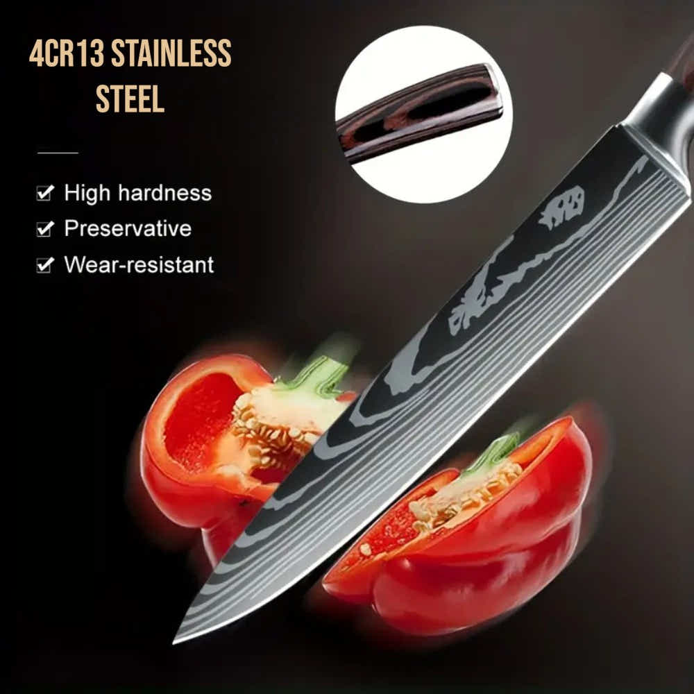 DS BS 6 Piece Kitchen Chef Knife Set