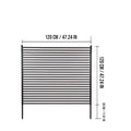 DS BS  Garden Privacy Fence Panel 120×150cm