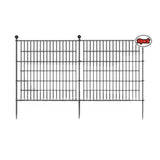DS BS 10 Pack Metal Garden Barrier Fence Animal Fence Panels,Garden Border
