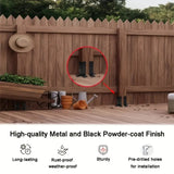 DS BS 8 Pack Post Anchor Brackets for Wood Fence Posts