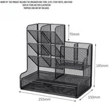 DS BS Mesh Desk Organizer with Drawer Pen Holder