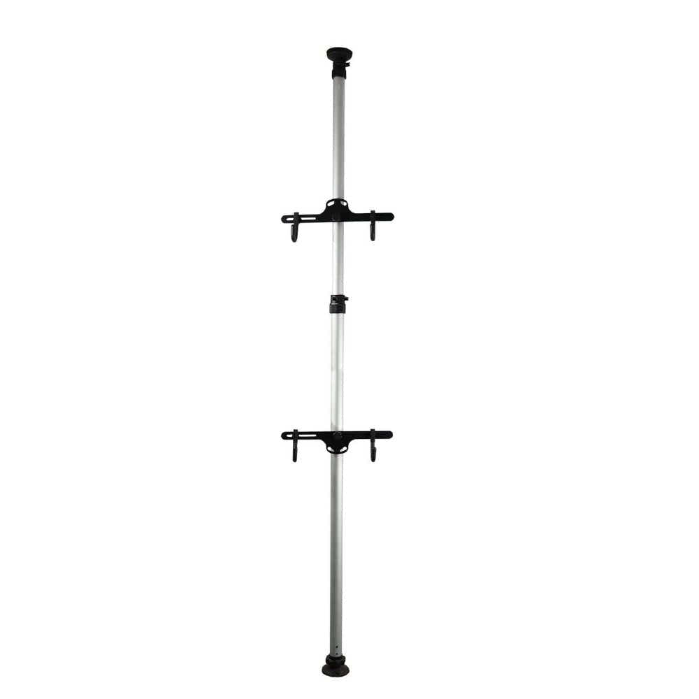 DS BS Adjustable Floor-to-Ceiling Bike Storage Rack – 2 Bike Hooks