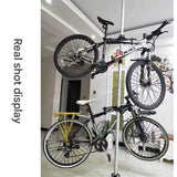 DS BS Adjustable Floor-to-Ceiling Bike Storage Rack – 2 Bike Hooks