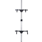 DS BS Adjustable Floor-to-Ceiling Bike Storage Rack – 2 Bike Hooks