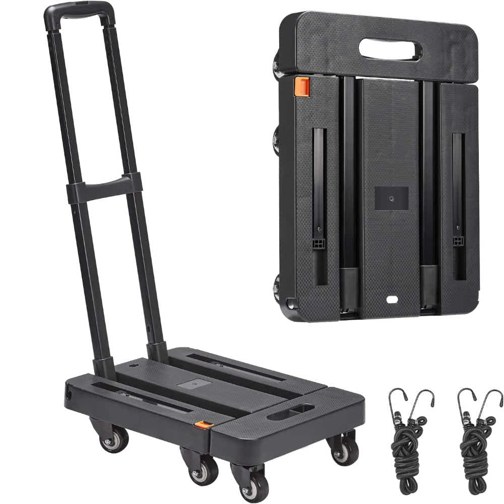 DS BS Foldable Luggage Trolley 6 Wheel Heavy Duty Cart