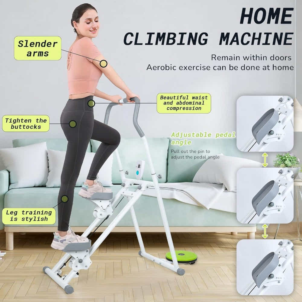 DS BS Foldable Climbing Stepper with Waist Twister