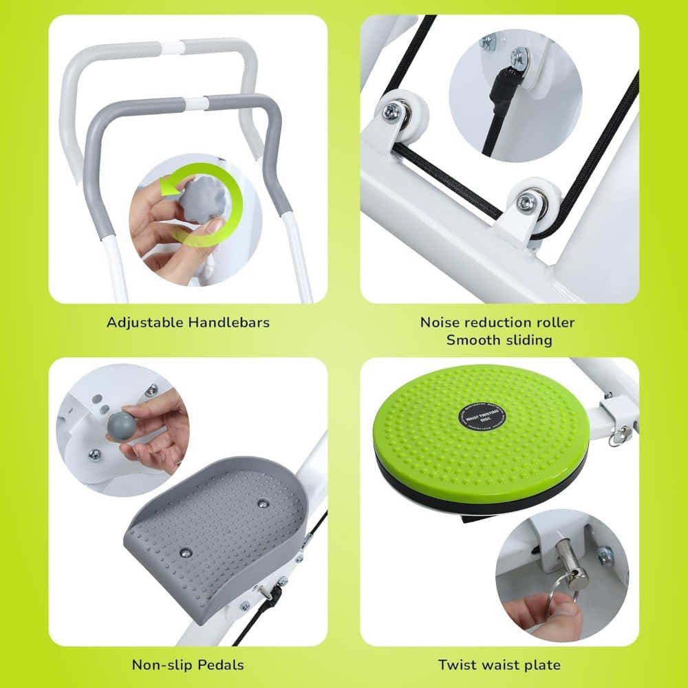 DS BS Foldable Climbing Stepper with Waist Twister