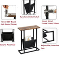 DS BS Narrow Side Table with Magazine Holder