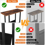 DS BS Narrow Side Table with Magazine Holder