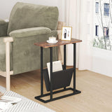 DS BS Narrow Side Table with Magazine Holder