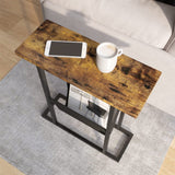 DS BS Narrow Side Table with Magazine Holder