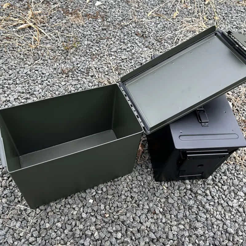 DS BS Metal Ammo Tin Case Storage Box