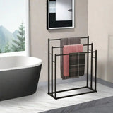 DS BS Free Standing 3 Tier Metal Towel Rack Bathroom Towel Holder
