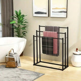 DS BS Free Standing 3 Tier Metal Towel Rack Bathroom Towel Holder