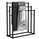 DS BS Free Standing 3 Tier Metal Towel Rack Bathroom Towel Holder