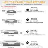 DS BS Orthopedic Memory Foam Dog Bed with Bolster Sides - XL