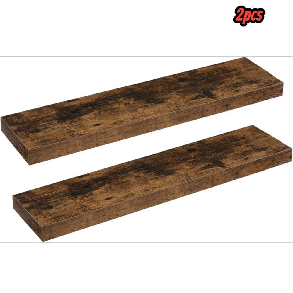 DS BS Set of 2 Rustic Floating DIY Wall Shelves – 100cm
