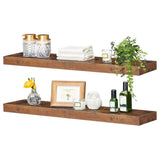 DS BS Set of 2 Rustic Floating DIY Wall Shelves – 100cm