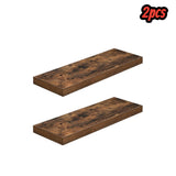 DS BS Set of 2 Rustic Floating DIY Wall Shelves – 60cm