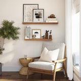 DS BS Set of 2 Rustic Floating DIY Wall Shelves – 60cm