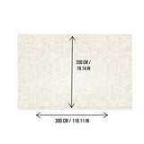 DS BS Area Rug 200x300cm Modern Minimalist Living Room Carpet - Soft Sand Beige