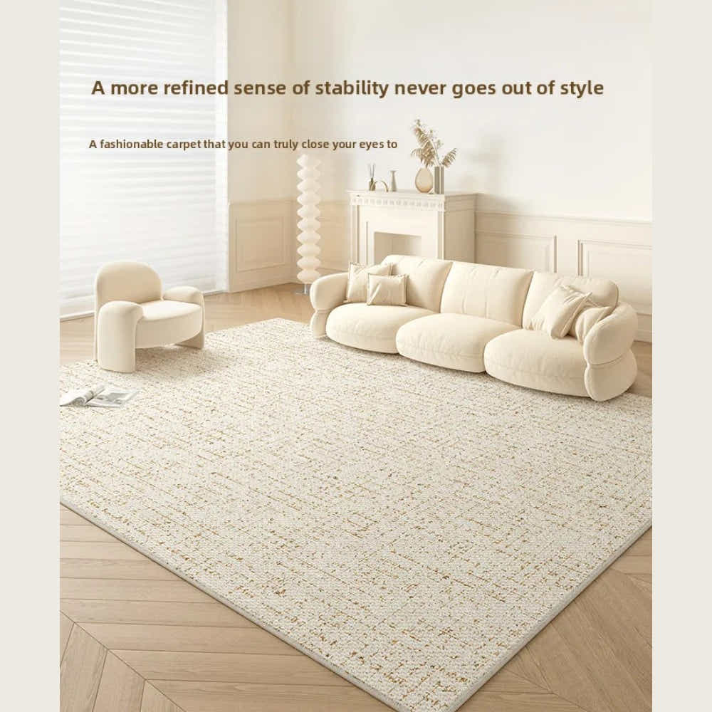 DS BS Area Rug 160x250cm Modern Minimalist Living Room Carpet - Warm Cream Linen