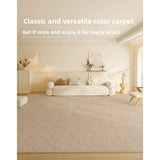 DS BS Area Rug 160x250cm Modern Minimalist Living Room Carpet - Warm Cream Linen