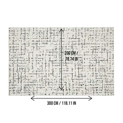 DS BS Area Rug 200x300cm Modern Minimalist Living Room Carpet - Modern Frost