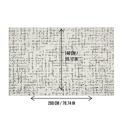 DS BS Area Rug 140x200cm Modern Minimalist Living Room Carpet - Modern Frost