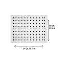 DS BS Area Rug 160x250cm Modern Minimalist Living Room Carpet - Pure White Grid