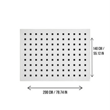 DS BS Area Rug 140x200cm Modern Minimalist Living Room Carpet - Pure White Grid