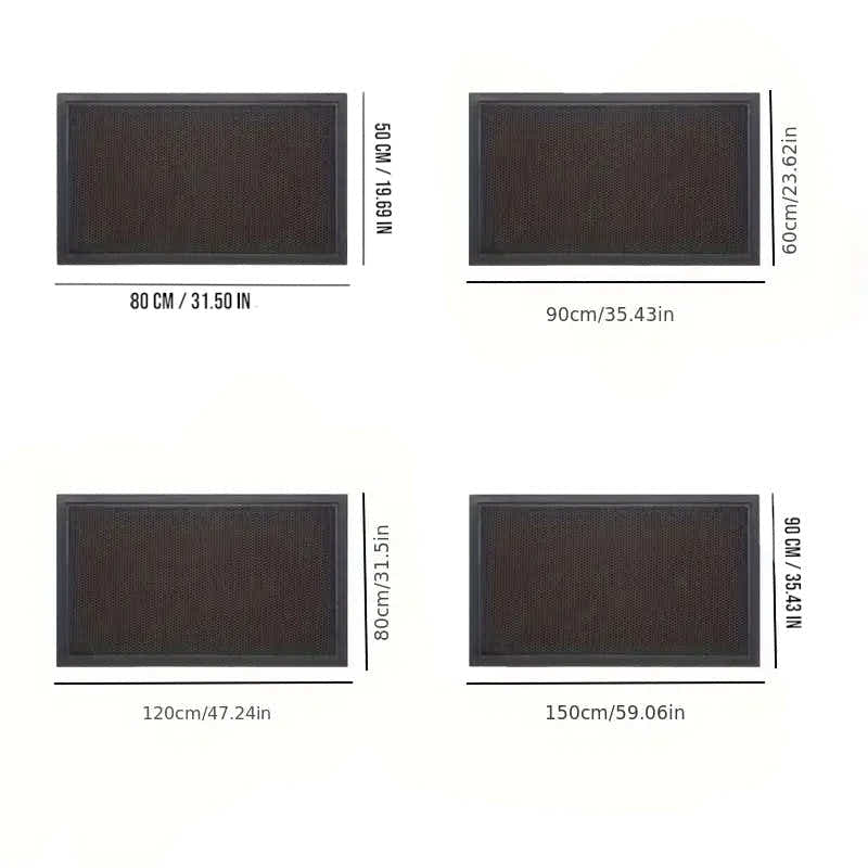DS BS Heavy Duty Non Slip TPE Rubber Outdoor Floor Mats 90×150cm