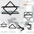 DS BS 2 Pack Wall Mounted Wine Rack Collapsible Metal Bottle Holder