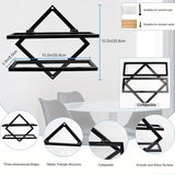 DS BS 2 Pack Wall Mounted Wine Rack Collapsible Metal Bottle Holder
