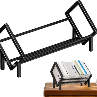 DS BS Metal Storage Rack Desktop Organizer - Black