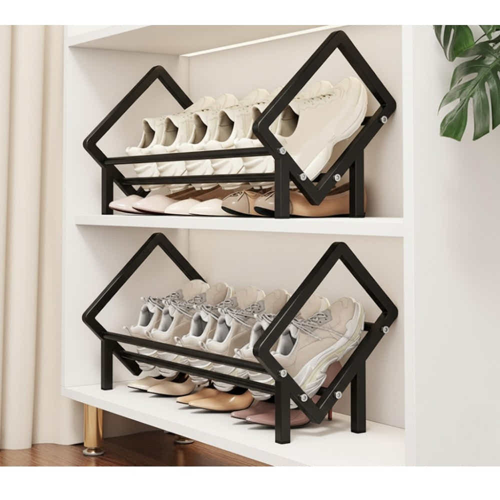 DS BS Metal Storage Rack Desktop Organizer - Black