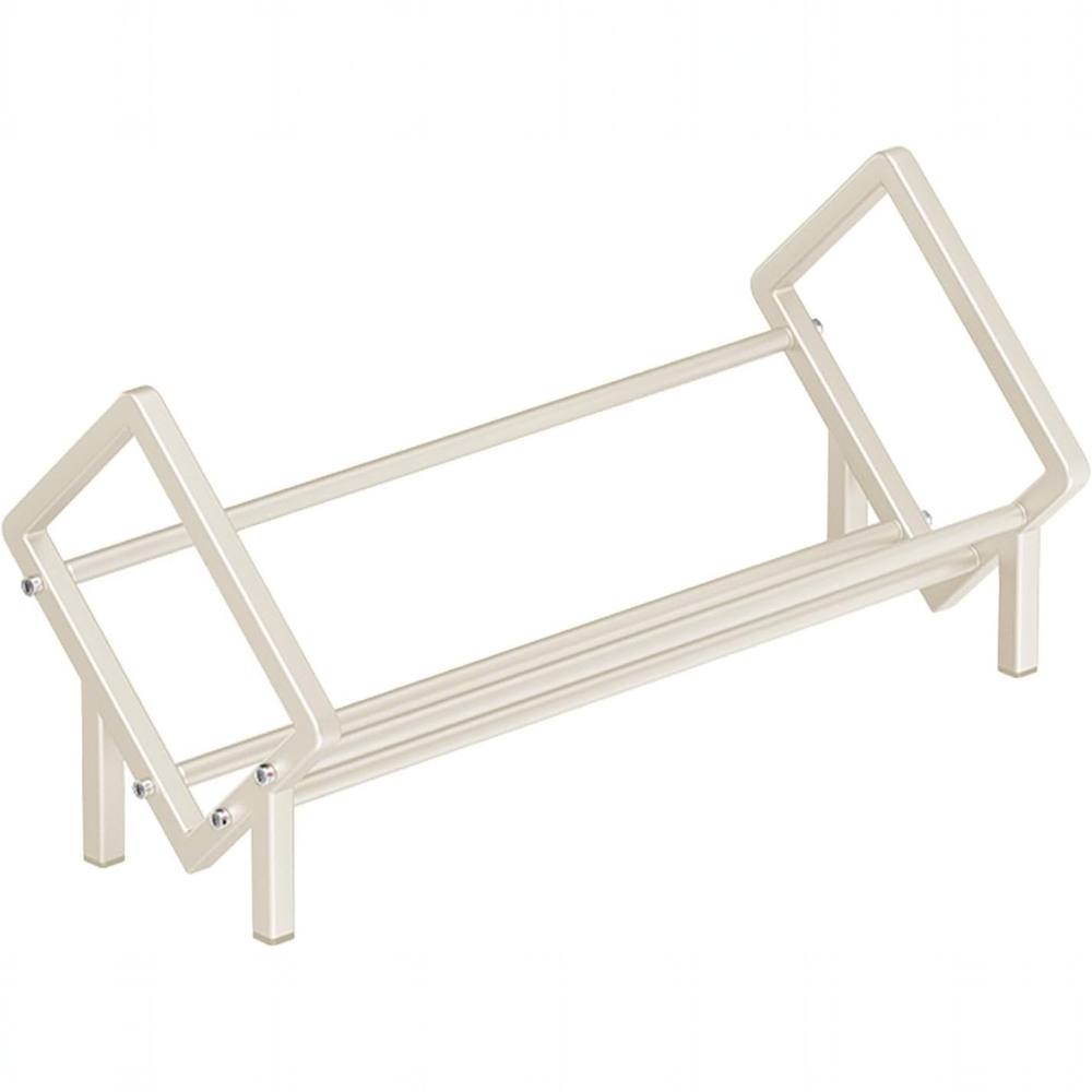 DS BS Metal Storage Rack Desktop Organizer - White