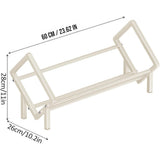 DS BS Metal Storage Rack Desktop Organizer - White