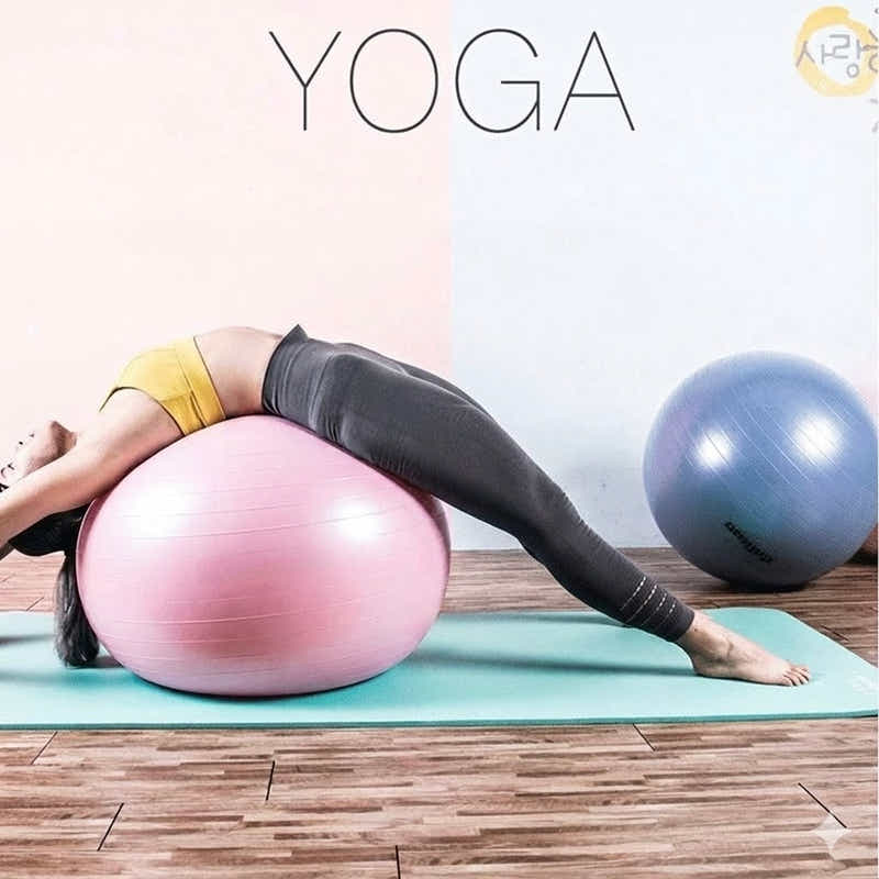 DS BS 65cm Yoga Ball Thick Anti Burst Exercise Ball - Pink