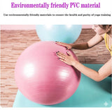 DS BS 65cm Yoga Ball Thick Anti Burst Exercise Ball - Pink