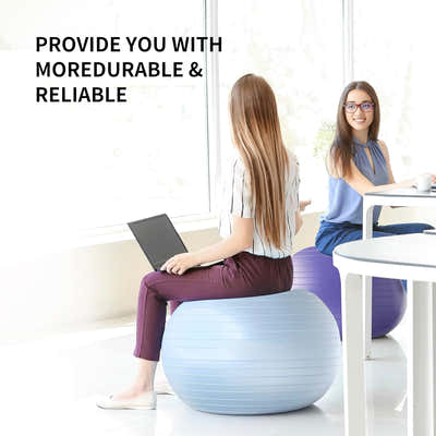 DS BS 65cm Yoga Ball Thick Anti Burst Exercise Ball - Blue