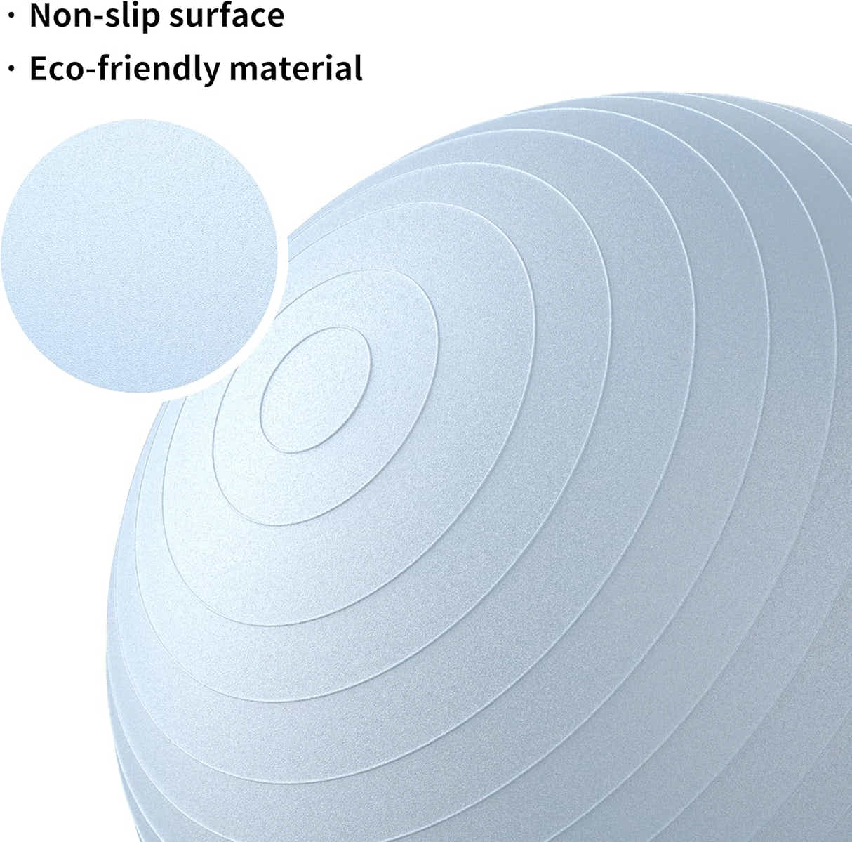 DS BS 65cm Yoga Ball Thick Anti Burst Exercise Ball - Blue