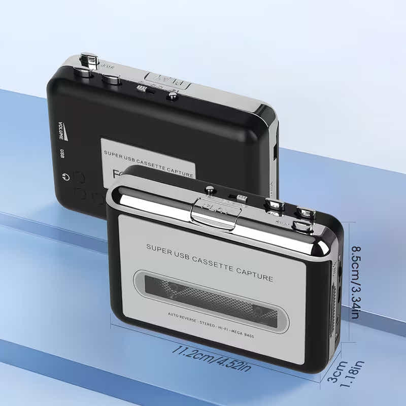 DS BS USB Cassette Capture Player to MP3 Converter Portable Walkman Stereo Sound