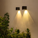 DS BS Solar Square Wall Lamp Outdoor Waterproof LED Fence Light Smart Sensor